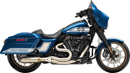 BASSANI XHAUST 2-into-1 Road Rage 3 Exhaust System - Stainless Steel - '17-'24 TOURING