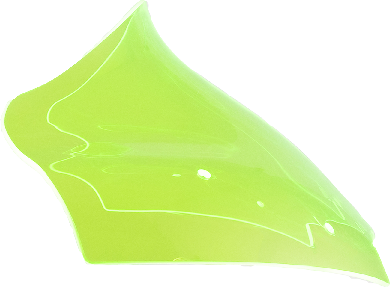 KLOCK WERKS Kolor Flare* Windshield - 10" - Green Ice - FLTR