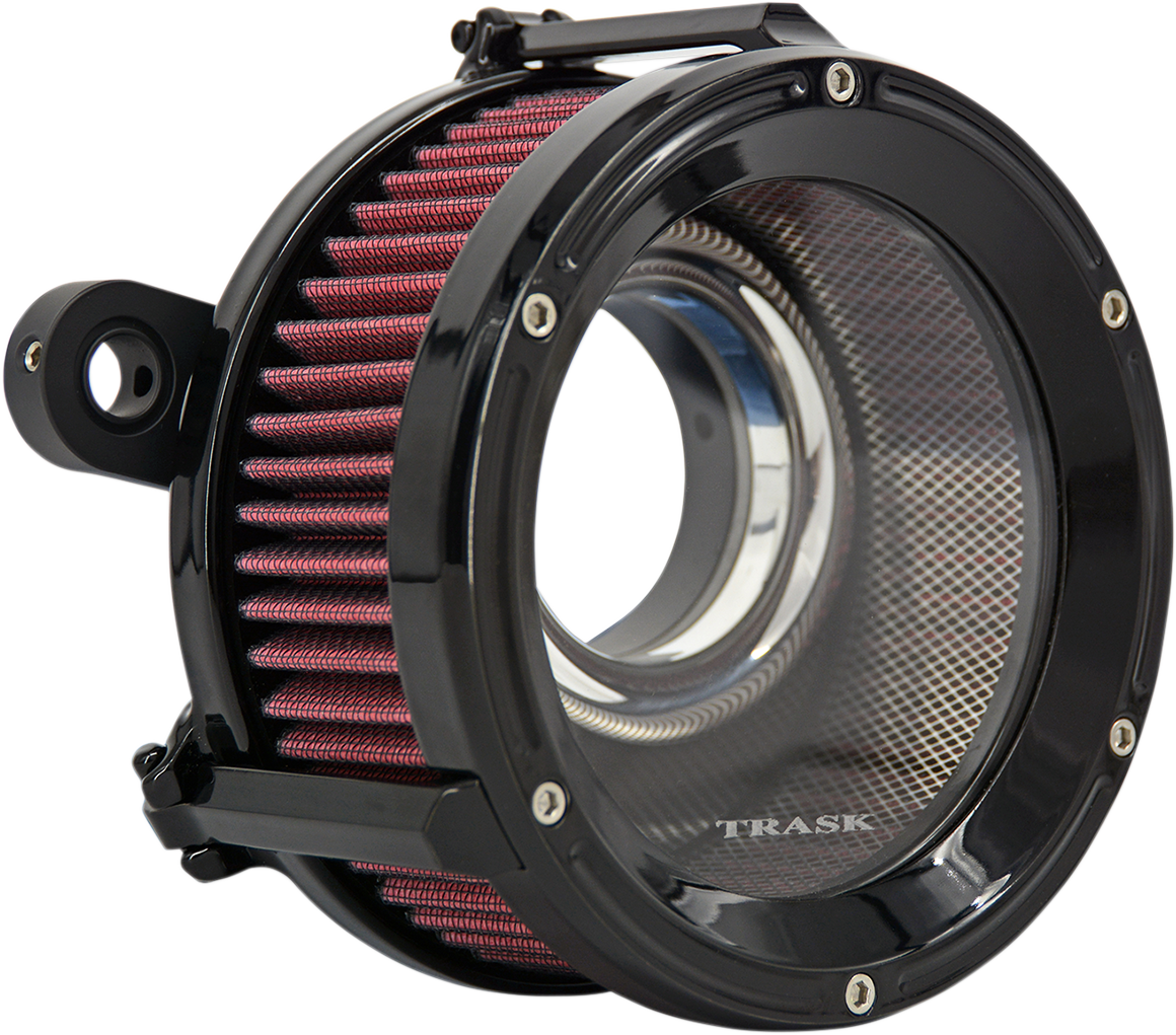 TRASK Assault Charge High-Flow Air Cleaner - Gloss Black