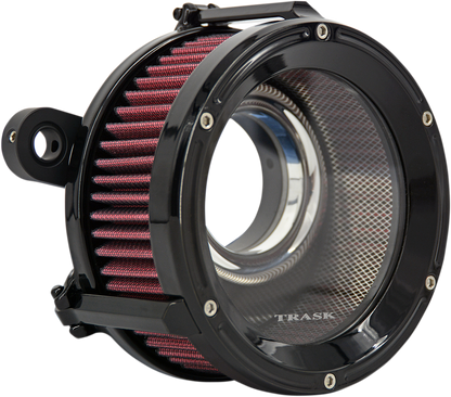 TRASK Assault Charge High-Flow Air Cleaner - Gloss Black