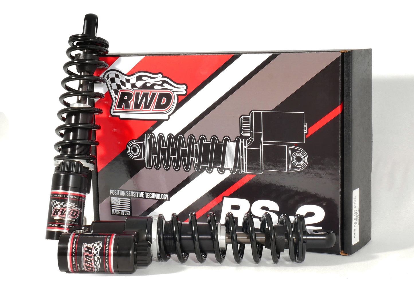 RWD RS-2 Rear Shock Absorber for 1999 - 2026 Harley Davidson Touring Models