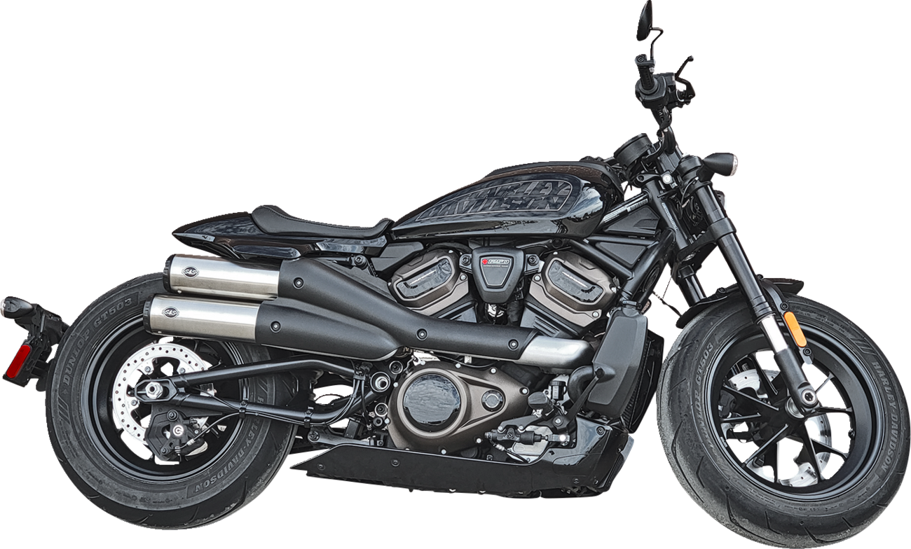 S&S CYCLE 4" Grand National Slip-On Muffler - Stainless Steel - Sportster S
