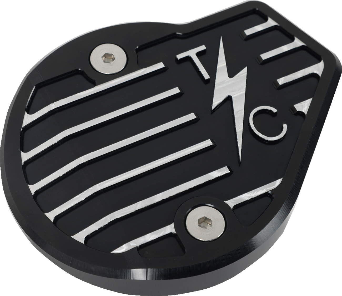 THRASHIN SUPPLY CO. Cam Cover - Gen 2 - Finned - Twice Cut - Black - M8