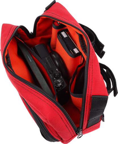 THRASHIN SUPPLY CO. Handlebar Bag Plus - Red
