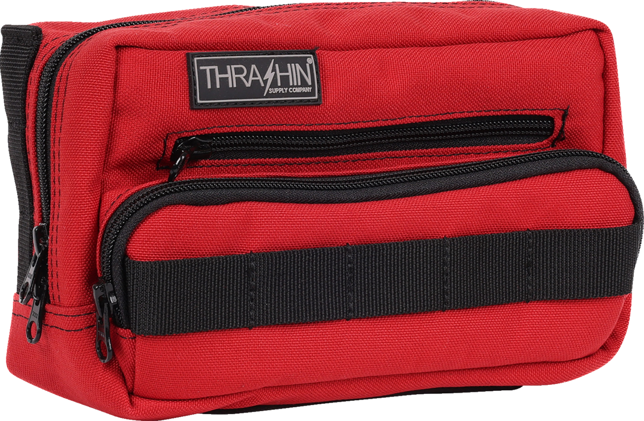 THRASHIN SUPPLY CO. Handlebar Bag Plus - Red