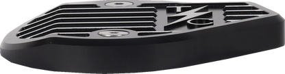 THRASHIN SUPPLY CO. Cam Cover - Gen 2 - Finned - Twice Cut - Black - M8