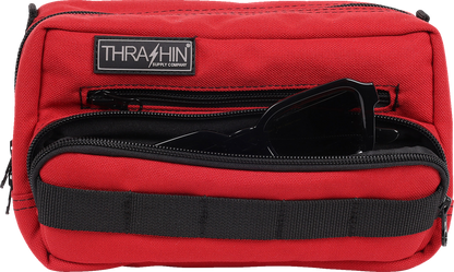 THRASHIN SUPPLY CO. Handlebar Bag Plus - Red