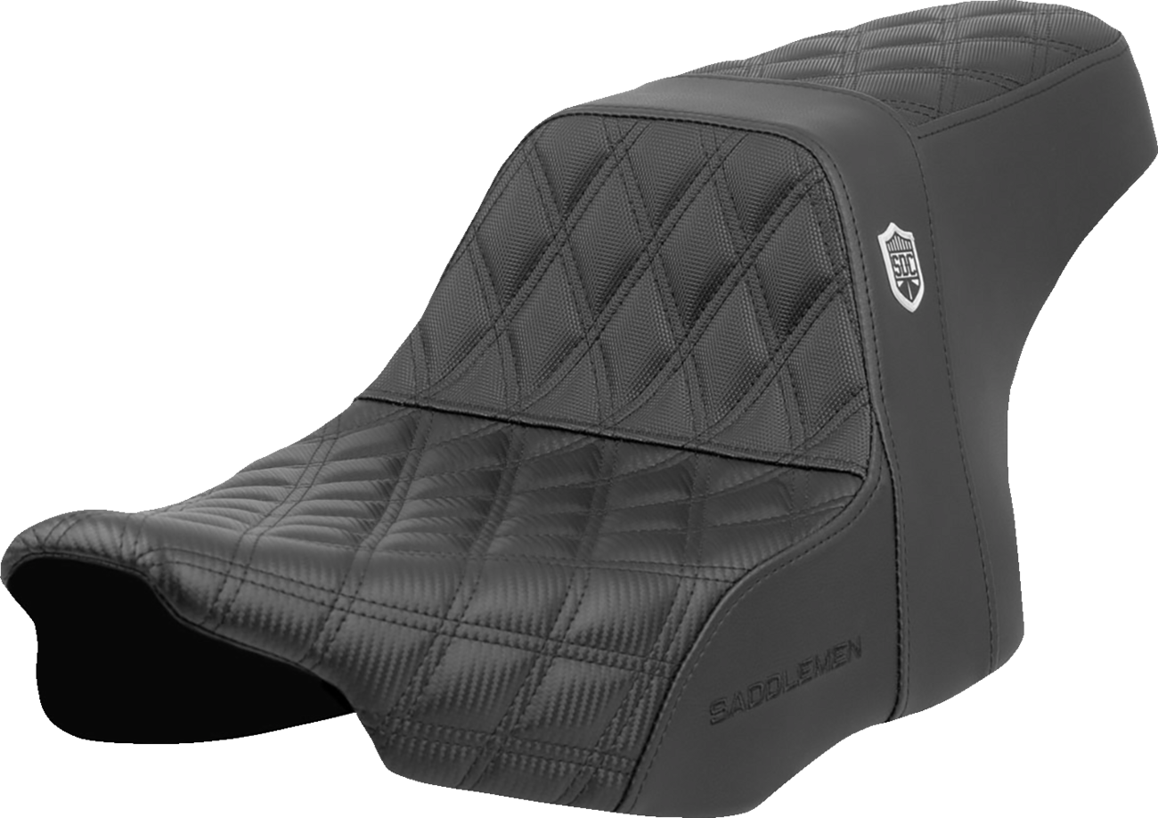 SADDLEMEN Pro Series SDC Performance Seat - Lattice Stitch - Gripper - Touring '23.5-'24