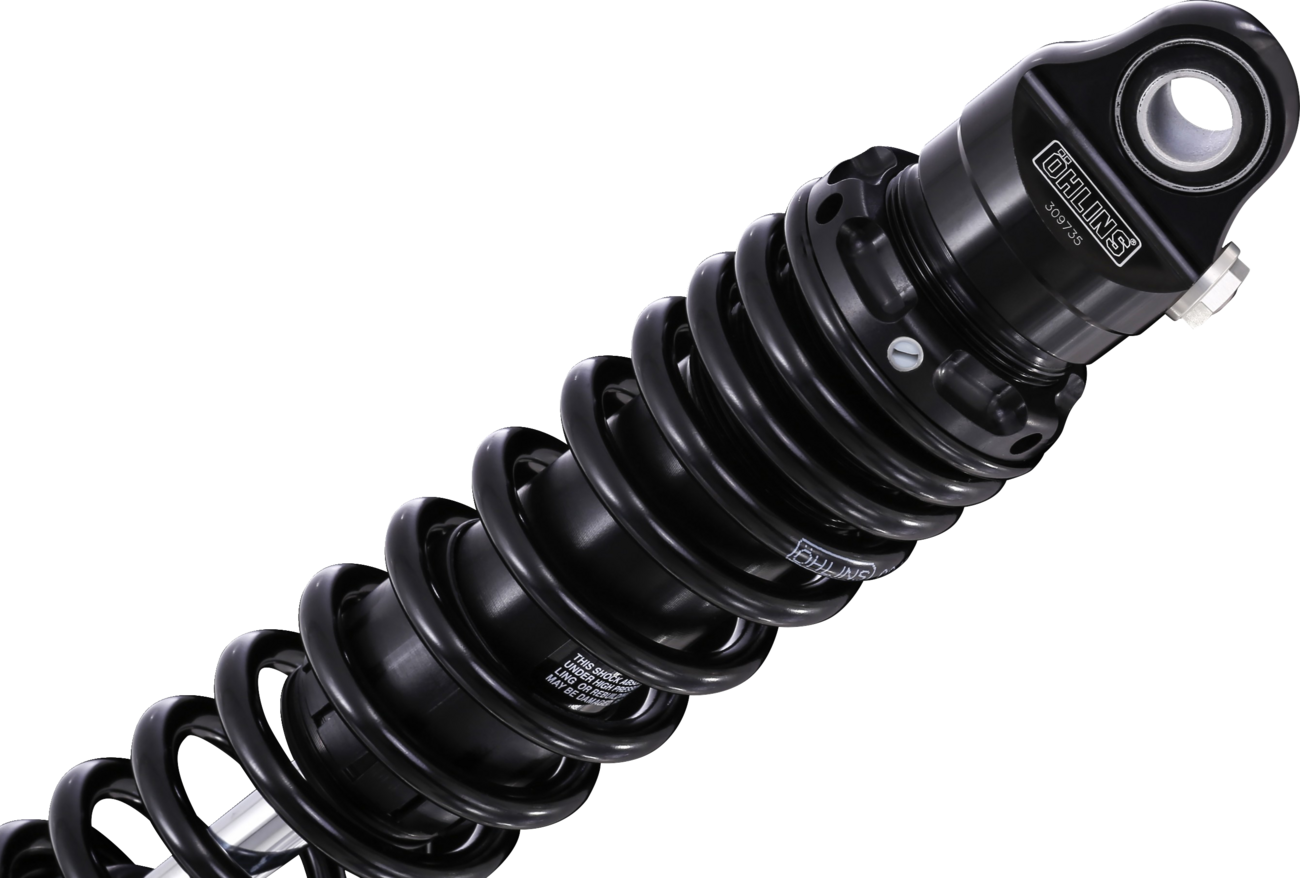 OHLINS Twin Shocks - 12" - Rebound Adjustable - Blackline HD 776 1990-2024 Touring