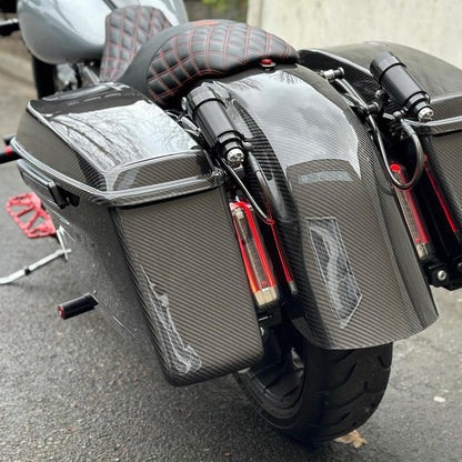 Carbon Visionary Next Generation Carbon Fiber Saddle Bags + Lids