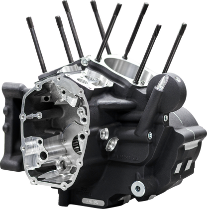 S&S CYCLE Crankcase - MK-Series "B" - Black - M8 Softail 18-'24