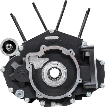 S&S CYCLE Crankcase - MK-Series "B" - Black - M8 Softail 18-'24