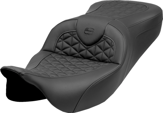 SADDLEMEN RoadSofa™ Tri Gripper Seat - Standard Reach - w/o Backrest - Touring '08-'23