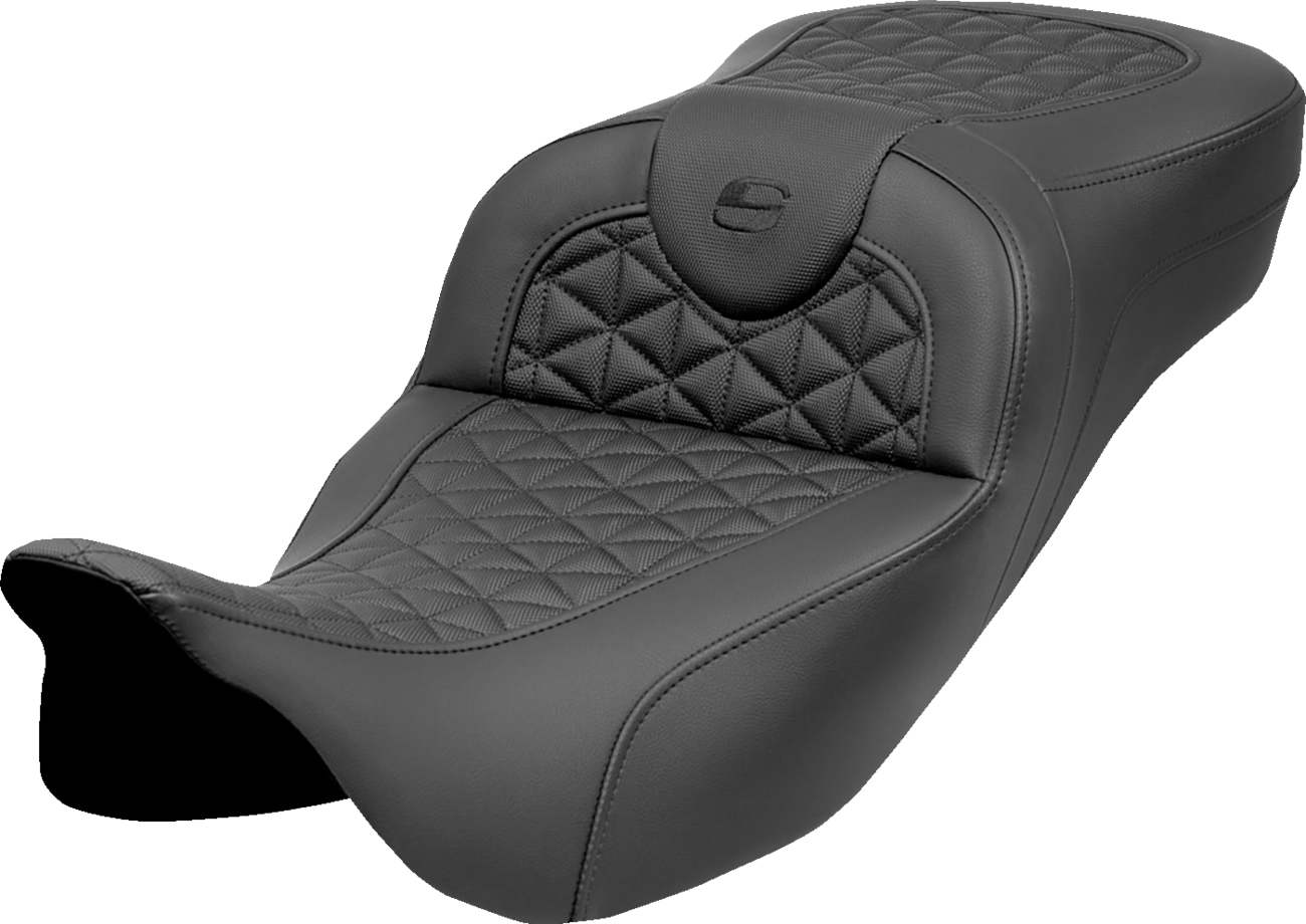 SADDLEMEN RoadSofa™ Tri Gripper Seat - Extended Reach - w/o Backrest - Touring '08-'25