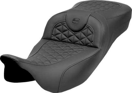 SADDLEMEN RoadSofa™ Tri Gripper Seat - Extended Reach - w/o Backrest - Touring '08-'25