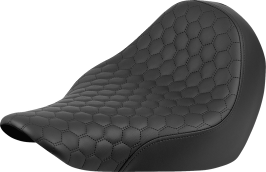 SADDLEMEN Renegade™ Solo Seat - Honeycomb - Softail '18-'25