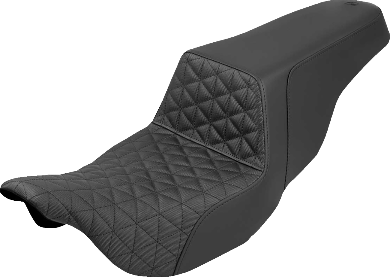SADDLEMEN Step-Up Seat - Tri-Gripper - Black - Touring '08-'24
