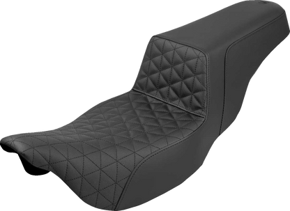 SADDLEMEN Extended Reach Step-Up Seat - Tri-Gripper - Black - Touring '08-'24