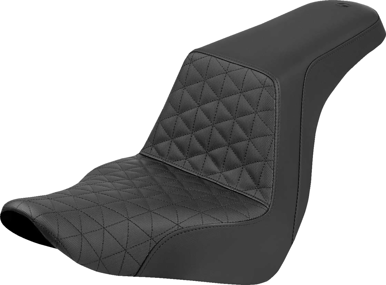 SADDLEMEN Step-Up Seat - Tri-Gripper - Black - Softail '18-'25