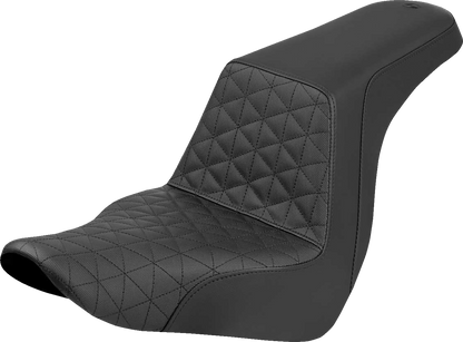 SADDLEMEN Step-Up Seat - Tri-Gripper - Black - Softail '18-'25