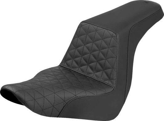 SADDLEMEN Step-Up Seat - Tri-Gripper - Black - Softail '18-'25