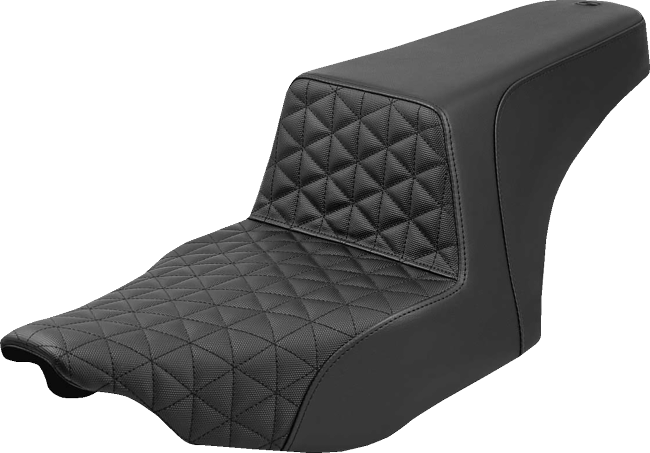 SADDLEMEN Step-Up Seat - Tri-Gripper - Black - Touring '23-'25