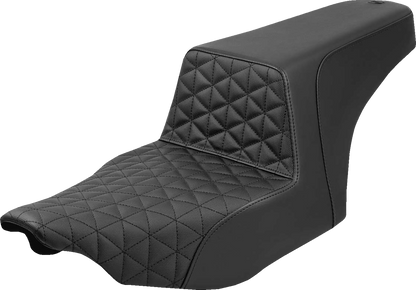 SADDLEMEN Step-Up Seat - Tri-Gripper - Black - Touring '23-'25