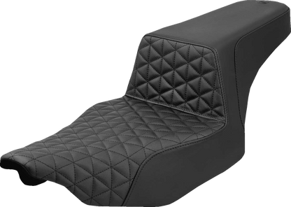 SADDLEMEN Extended Step-Up Seat - Tri-Gripper - Black - Touring '23-'25