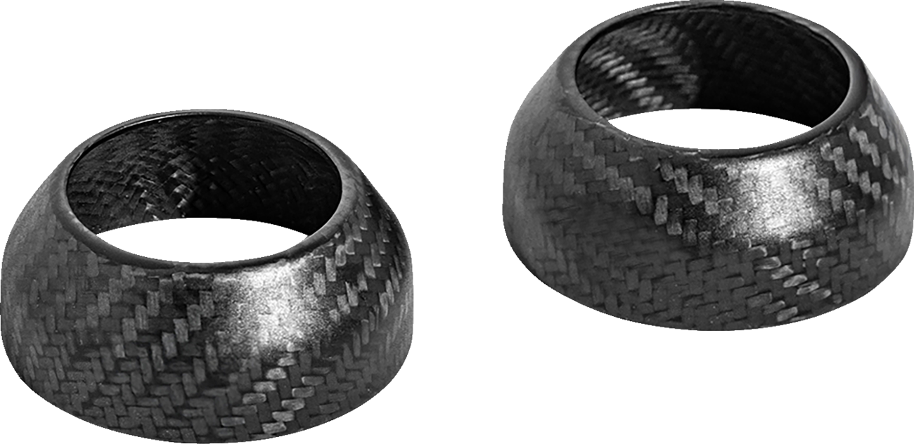 SADDLEMEN Fork Covers - Carbon Fiber - Matte - 39 mm