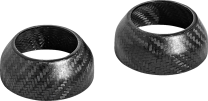 SADDLEMEN Fork Covers - Carbon Fiber - Matte - 39 mm