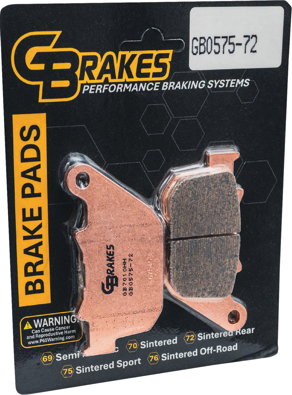 GBRAKES Brake Pads - Sintered - Rear