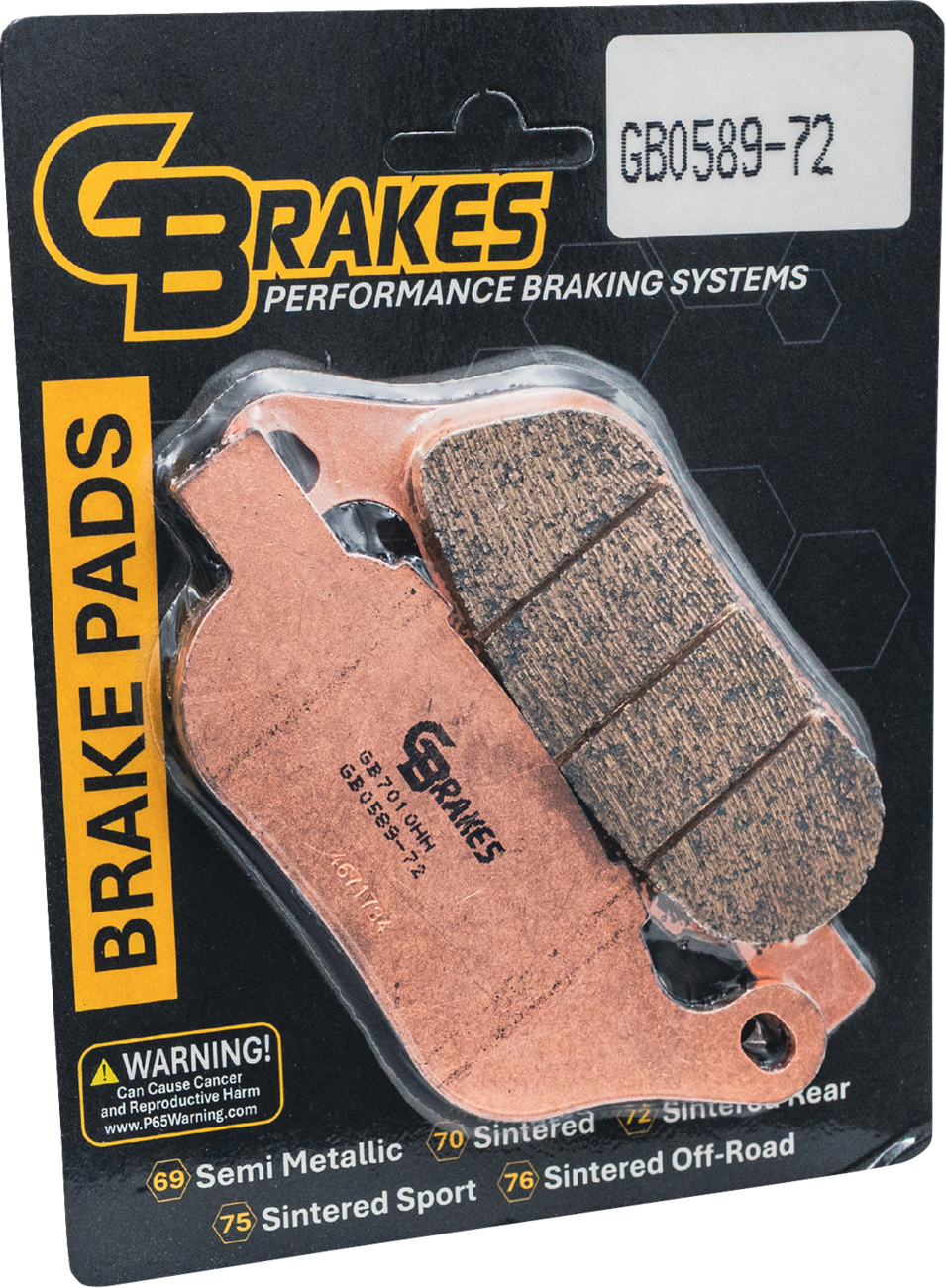 GBRAKES Brake Pads - Sintered - Rear