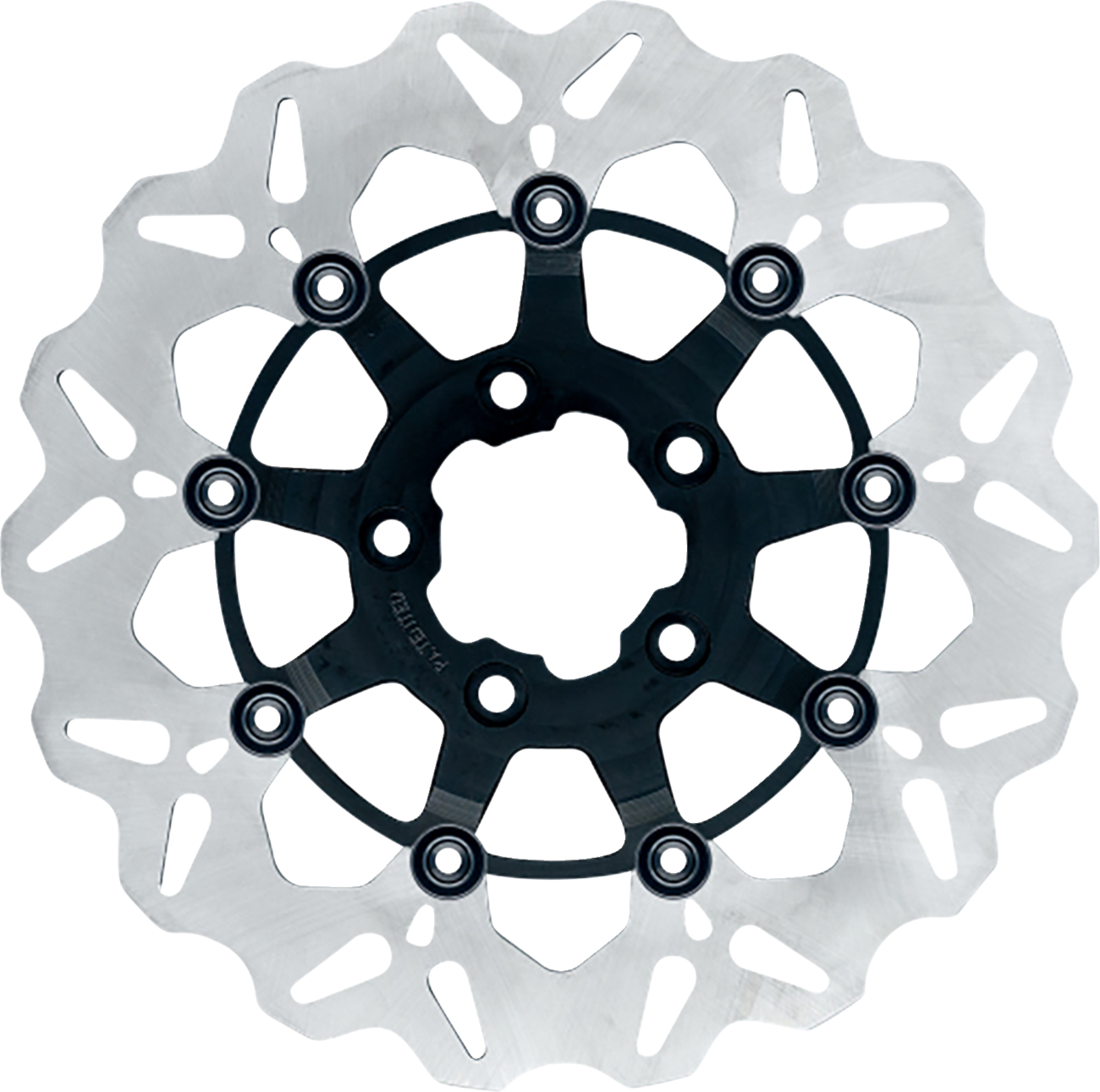 GBRAKES Wave® Two Piece (Floating) Brake Rotor - Rear - Black