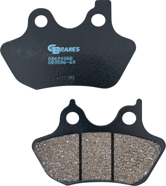 GBRAKES Brake Pads - Semi-Metallic/Ceramic - Front / Rear