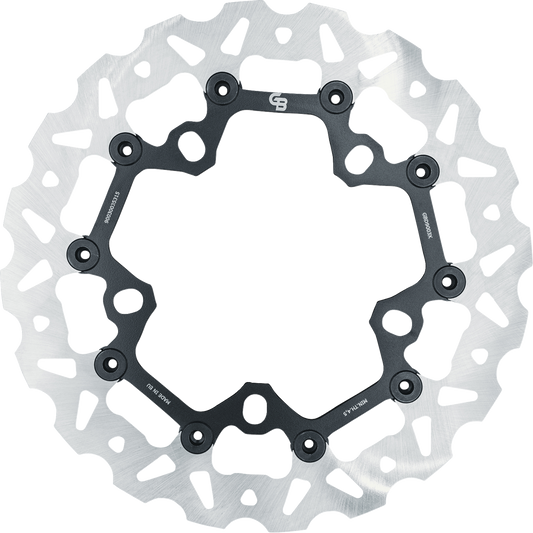 GBRAKES Oversize Wave® Two Piece (Floating) Brake Rotor - Front - 318 mm / 12-1/2"