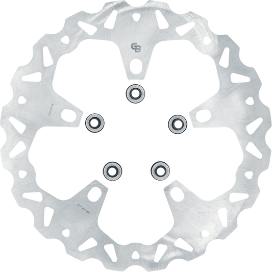 GBRAKES Oversize Wave® One Piece (Fixed) Brake Rotor - Front - 330 mm / 13"