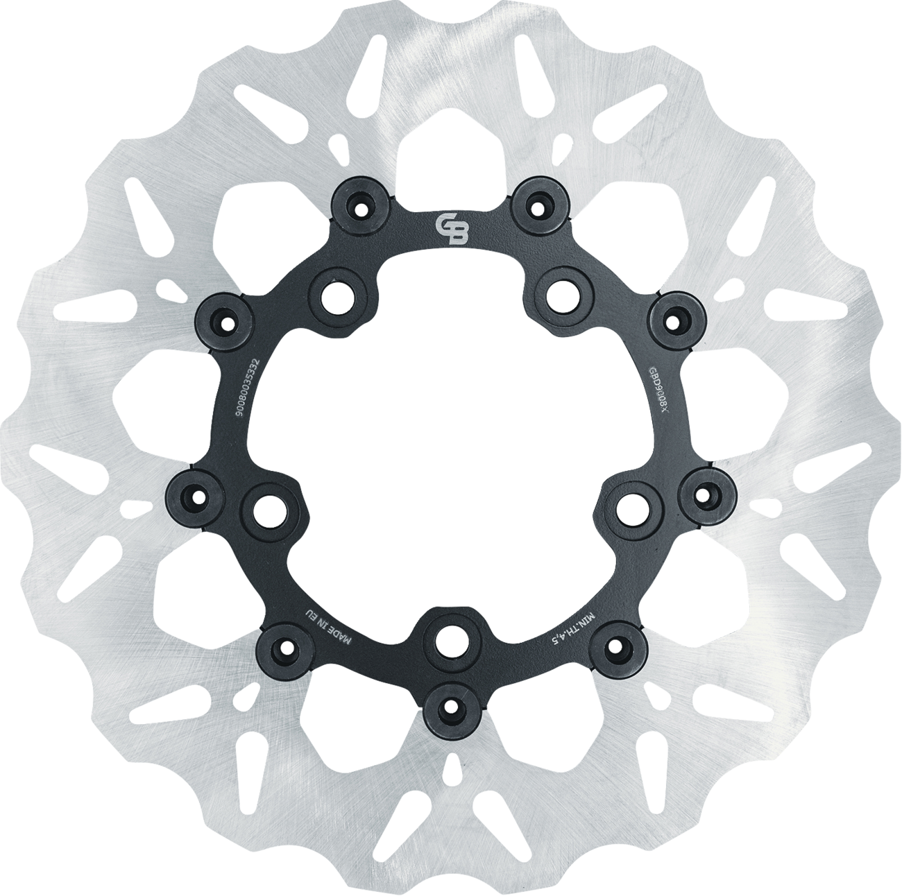 GBRAKES Wave® One Piece (Fixed) Brake Rotor - Back