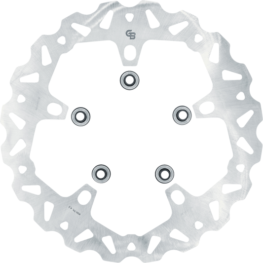 GBRAKES Oversize Wave® One Piece (Fixed) Brake Rotor - Front - 318 mm / 12-1/2"