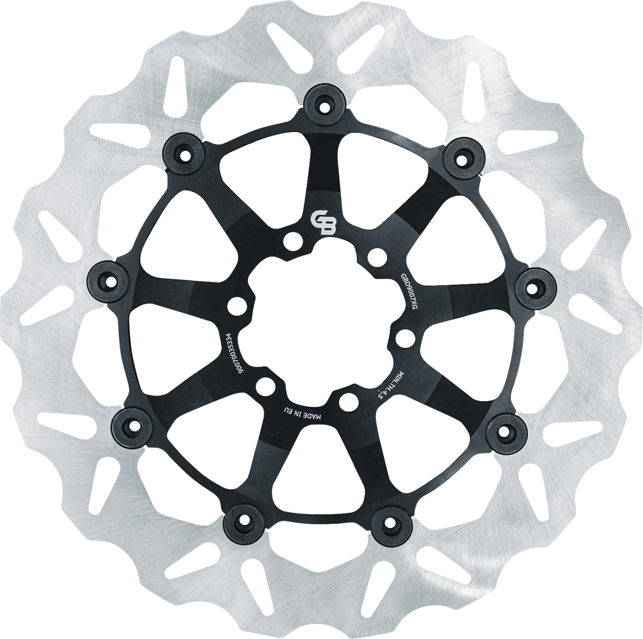 GBRAKES Two-Piece (Floating) Brake Rotor - Front / Back - Black - 298 mm / 11-3/4"