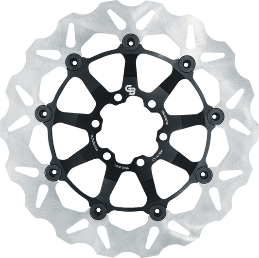 GBRAKES Two-Piece (Floating) Brake Rotor - Front / Back - Black - 298 mm / 11-3/4"