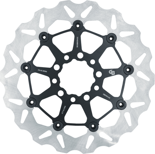 GBRAKES Two Piece (Floating) Brake Rotor - Front / Rear - Black - 298 mm / 11-3/4"