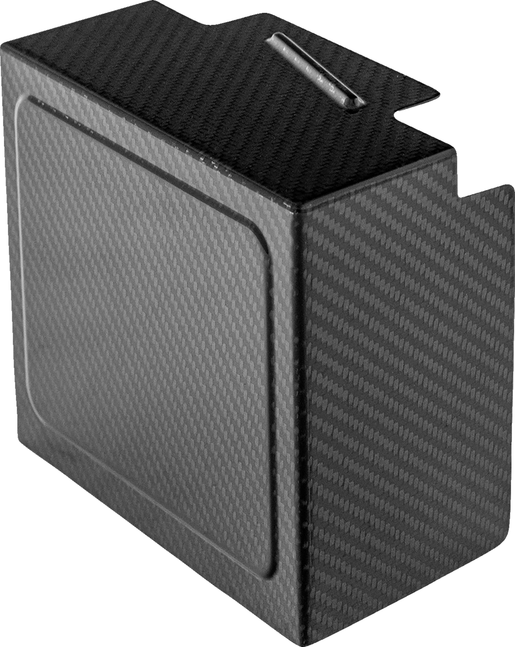 SADDLEMEN Battery Cover - Carbon Fiber - Matte Black - Dyna '99-'05