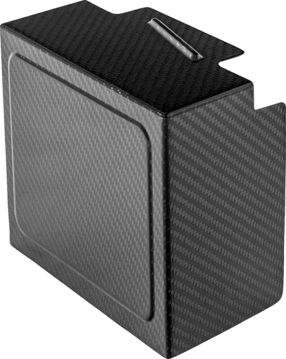 SADDLEMEN Battery Cover - Carbon Fiber - Matte Black - Dyna '99-'05