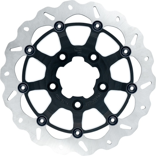 GBRAKES Oversize Wave® Two Piece (Floating) Brake Rotor - Narrow Band - CC - Front - 330 mm / 13"