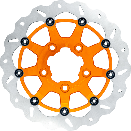 GBRAKES Oversize Wave® Brake Rotor - Narrow Band - Orange - Front - 330 mm / 13"