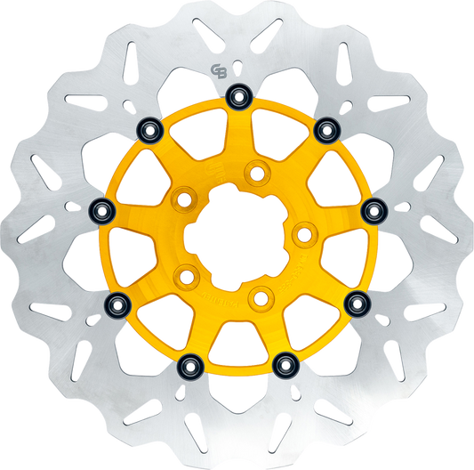 GBRAKES Wave® Two Piece (Floating) Brake Rotor - Front - Gold