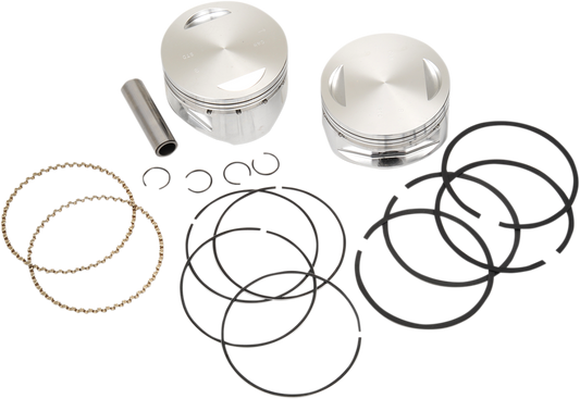 S&S CYCLE Piston Kit - for 100" & 107" Super Sidewinder - 4.0" - Standard