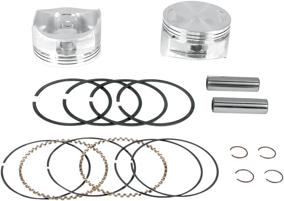 S&S CYCLE Piston Kit - for 100" & 107" Super Sidewinder - 4.0" - +.010