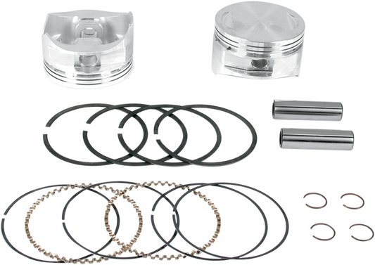 S&S CYCLE Piston Kit - for 100" & 107" Super Sidewinder - 4.0" - +.010