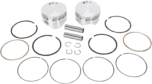 S&S CYCLE Piston Kit - for 113" Super Sidewinder - 4.0" - +.020